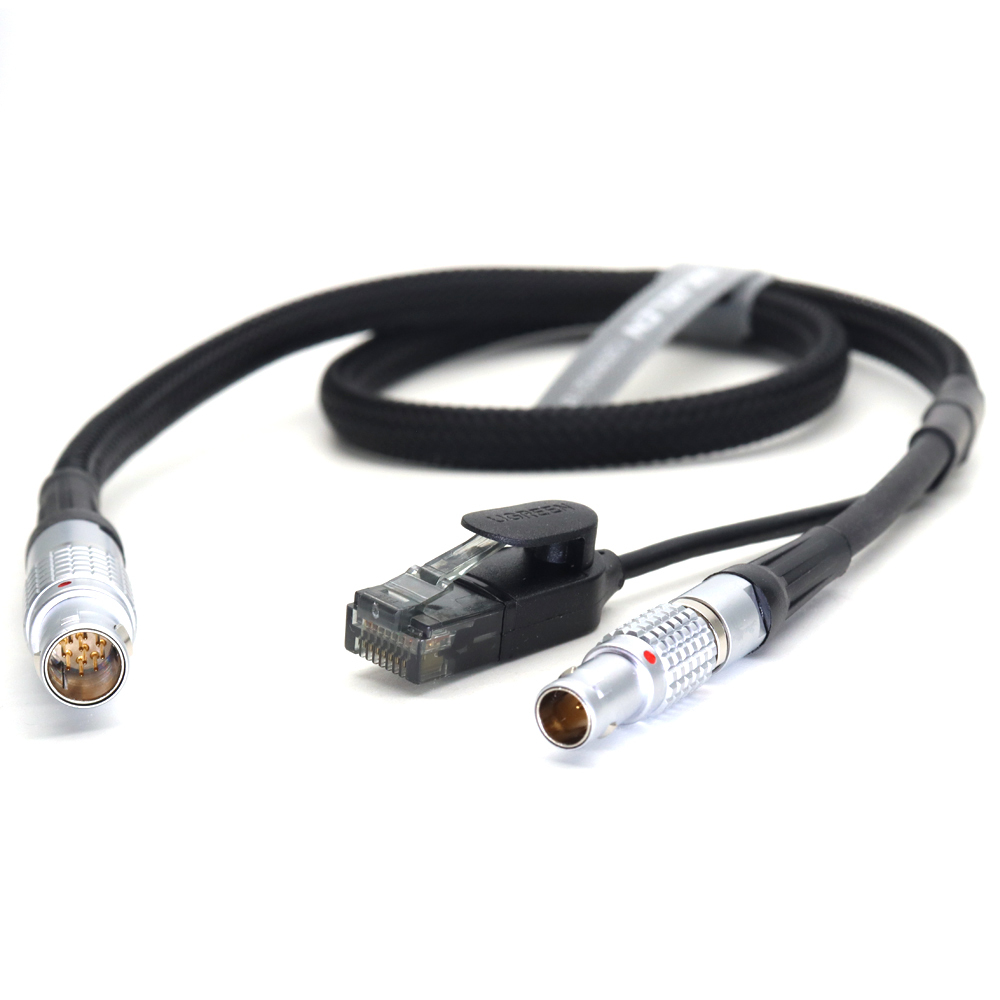 Power Cable 1B 10Pin Ethernet Cable to RJ45 and 0B 2Pin for ARRI Alexa Mini