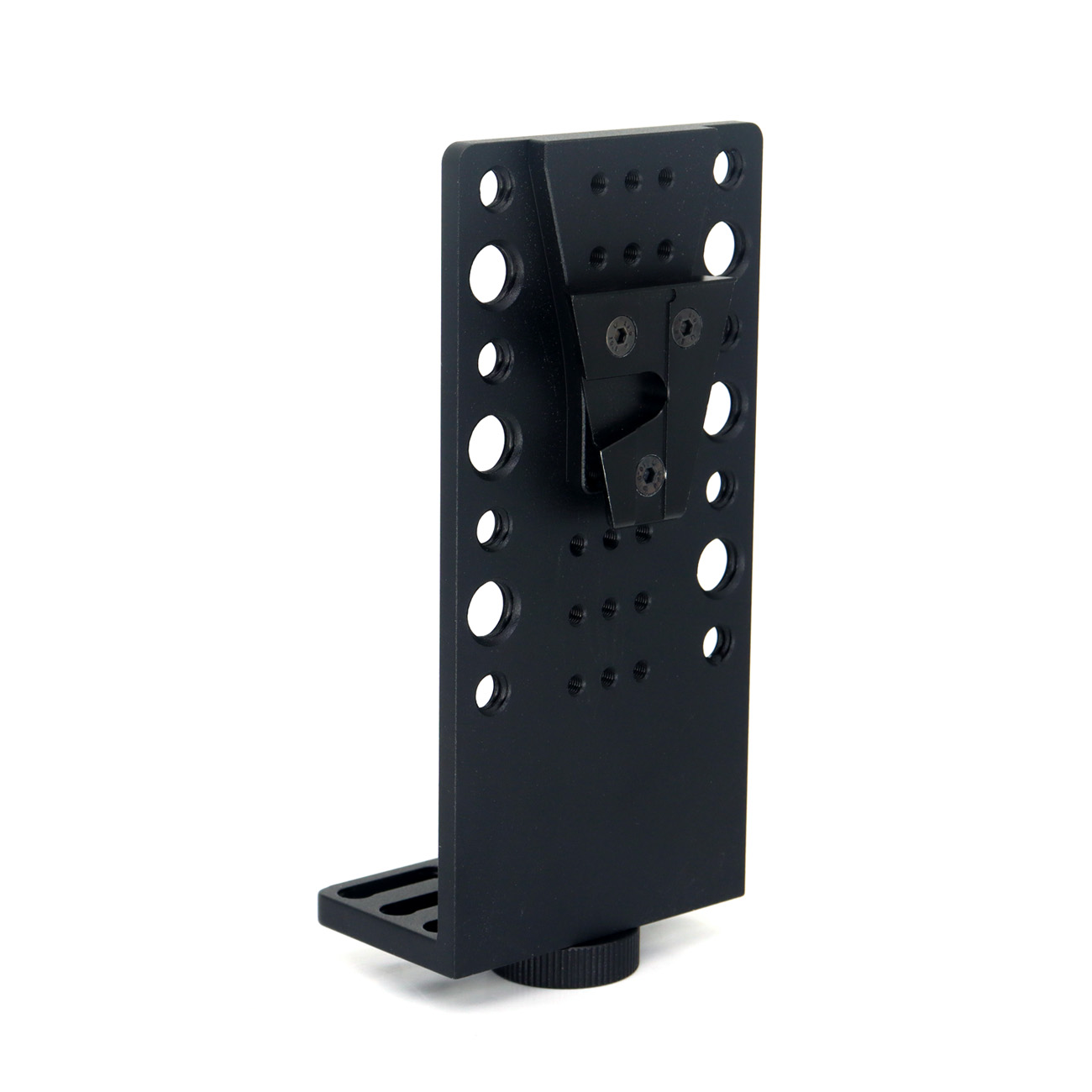 V-Mount Right Angle Bracket with 1/4"-20 Screw, 1/4"-20 & 3/8"-16 Holes for Video Accessory Expansion Mount for Camera Cheese Plate, Holder, Field Monitor