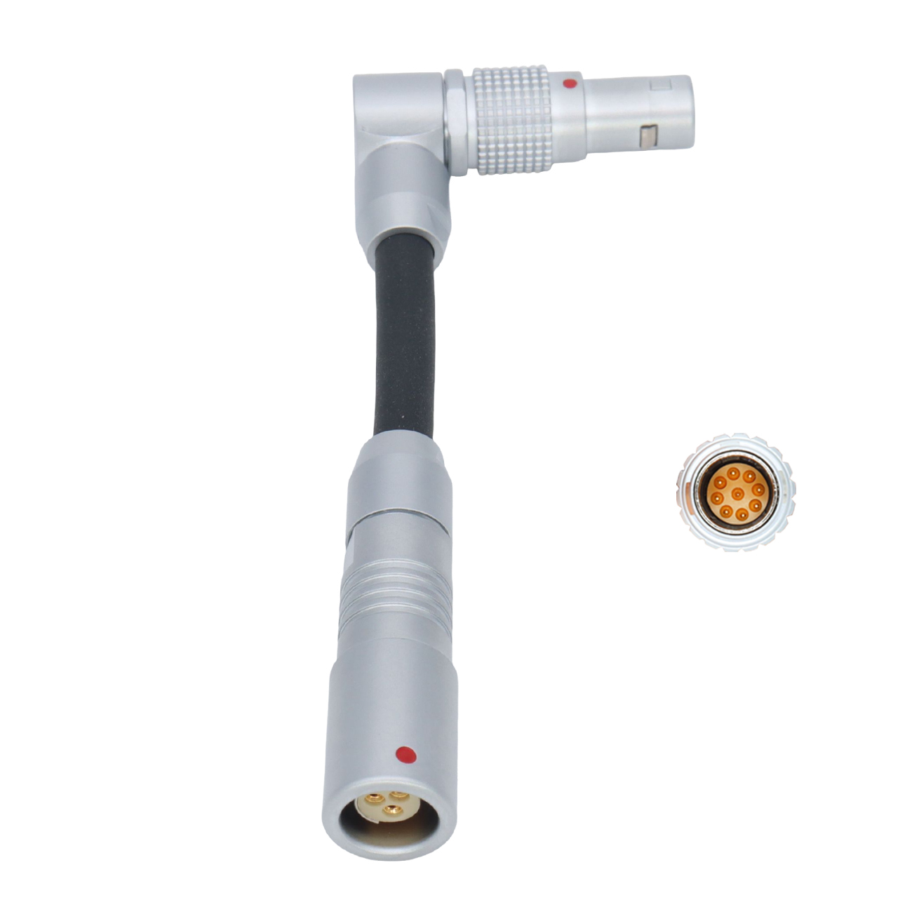 Run/Stop RS Cable Float RS Fischer 3Pin Female to EXT 9Pin Male for Pixboom Spark, 