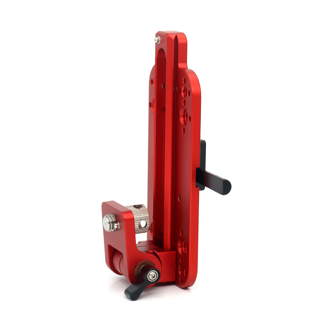 V-Mount Quick Release Plate, 3/8 & 1/4" Thread Expansion Plate, Adjustable Up/Down & Front/Back via Gear Knob