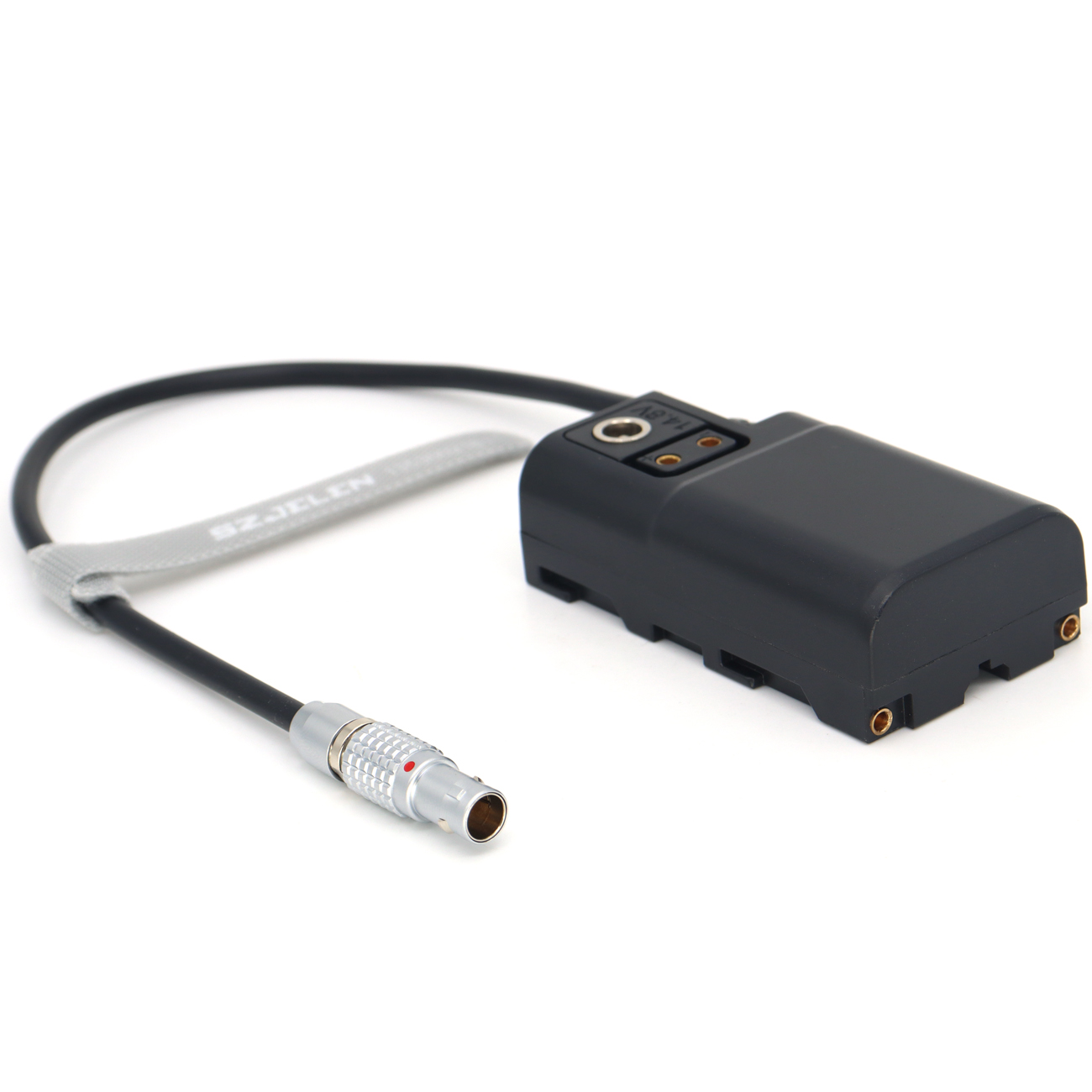 0B 2Pin Male to NP-F550/NP-F570/970 Power Coupler DC Dummy Battery for SONY