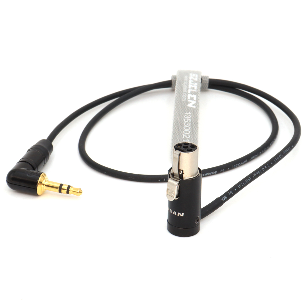 Audio Cable 3.5mm TRS to Low-Profile TA5F for Lectrosonics-DCHR-Receiver, SMQV Transmitter