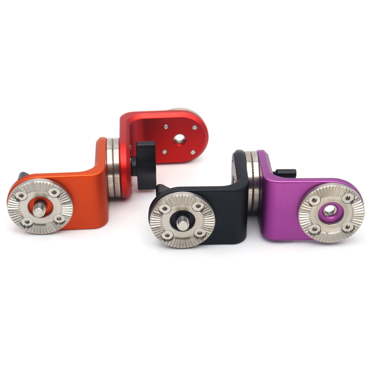Dual ARRI Rosettes Extension Mount Connector With Central M6 Thread & Adjustable Thumb Knob For Camera Rig Handle Grip