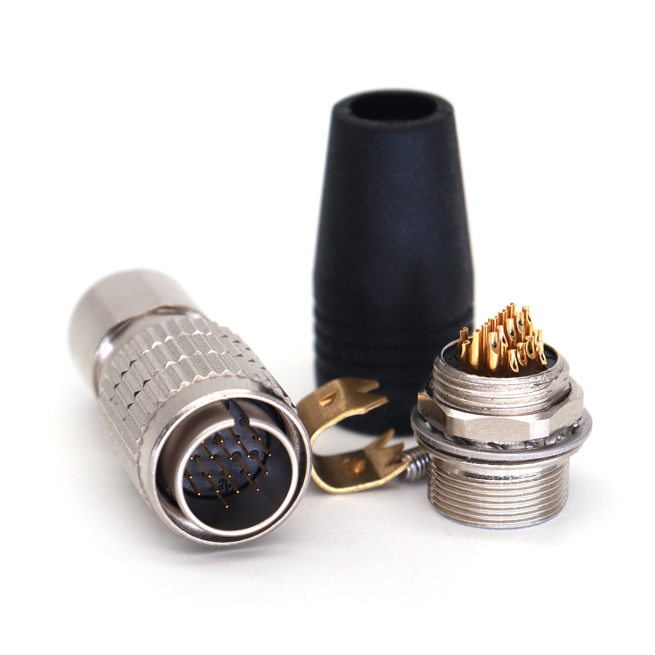 HR25-9TP 12/16/20Pin Plug Socket Power Cables, Industrial Camera Connector Male and Female, Female and Male