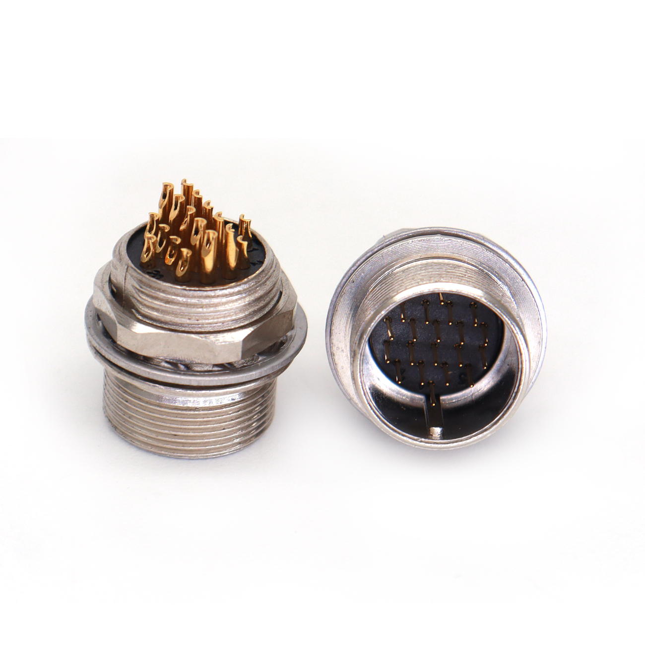 HR25-9TP 12/16/20Pin Plug Socket Power Cables, Industrial Camera Connector Male and Female, Female and Male