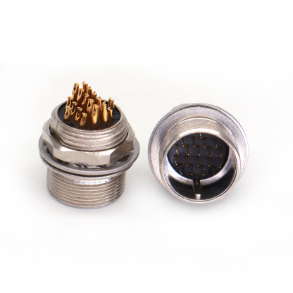 HR25-9TP 12/16/20Pin Plug Socket Power Cables, Industrial Camera Connector Male and Female, Female and Male