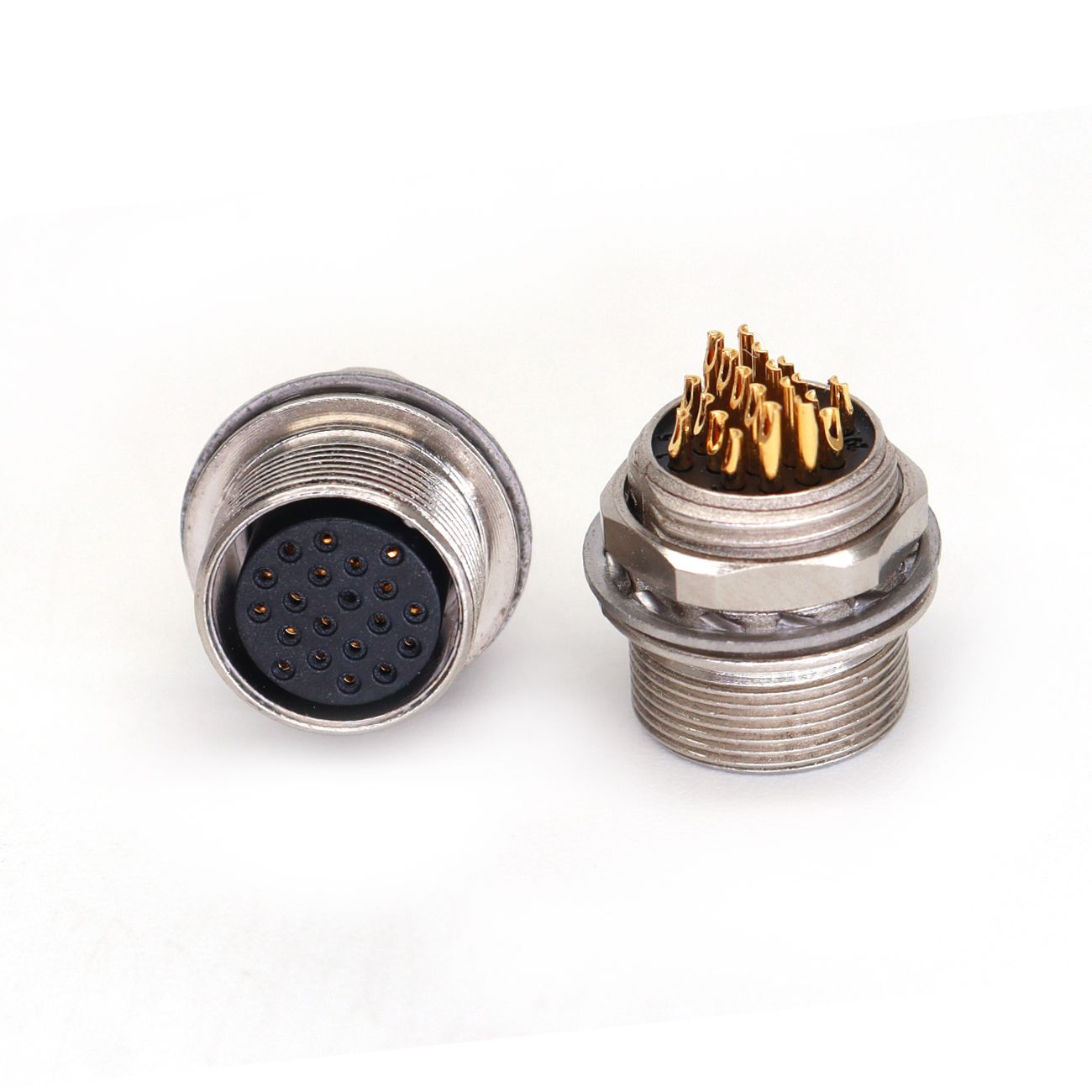 HR25-9TP 12/16/20Pin Plug Socket Power Cables, Industrial Camera Connector Male and Female, Female and Male