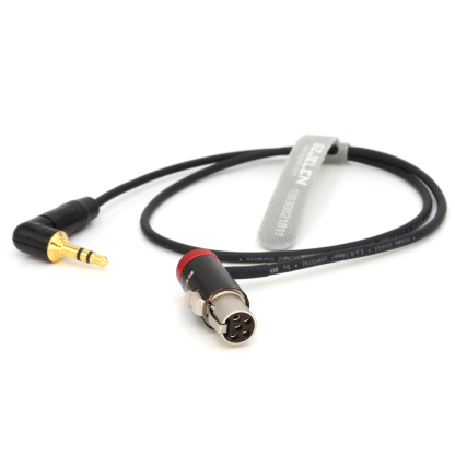Audio Cable 3.5mm TRS to Low-Profile TA5F for Lectrosonics-DCHR-Receiver, SMQV Transmitter