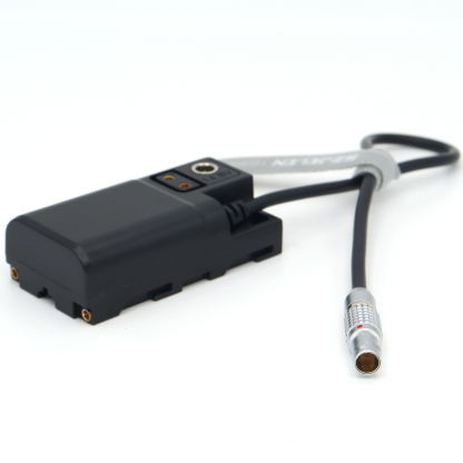 0B 2Pin Male to NP-F550/NP-F570/970 Power Coupler DC Dummy Battery for SONY