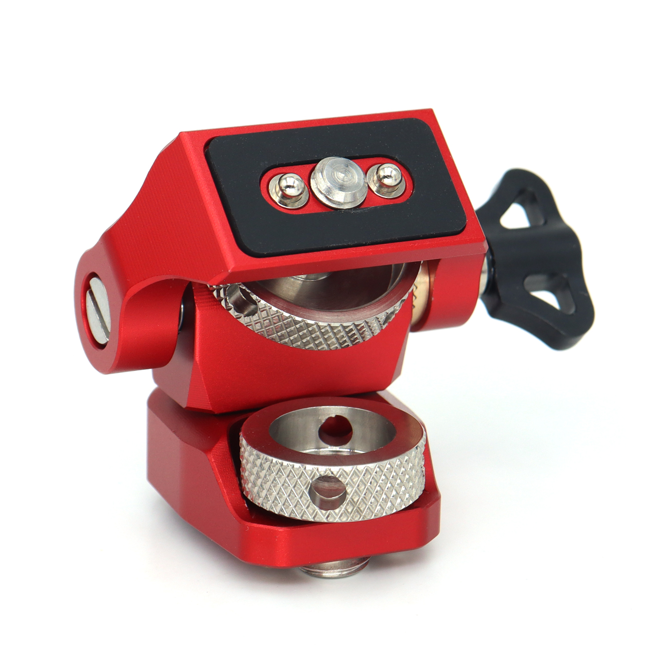 NATO Clamp/Cold Shoe/3/8/1/4 Screw DSLR Monitor Mount for ARRI Mount, 180° Tilt and 360° Swivel