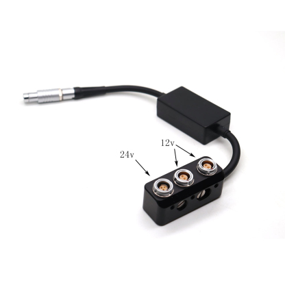  Power Adapter RS 3Pin to Dual 0B 2Pin + RS 3Pin Female Box W/ Voltage Regulator