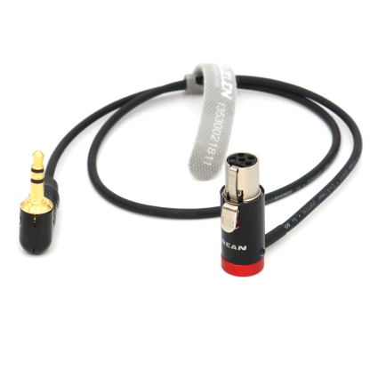 Audio Cable 3.5mm TRS to Low-Profile TA5F for Lectrosonics-DCHR-Receiver, SMQV Transmitter
