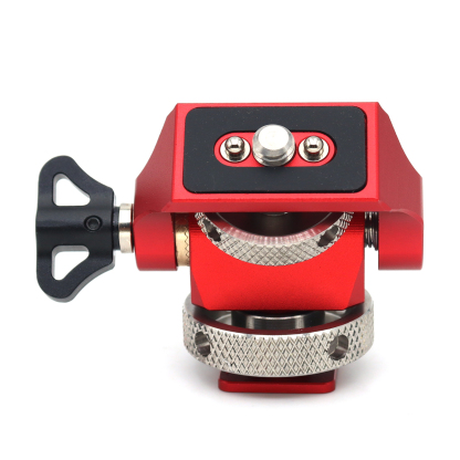 NATO Clamp/Cold Shoe/3/8/1/4 Screw DSLR Monitor Mount for ARRI Mount, 180° Tilt and 360° Swivel