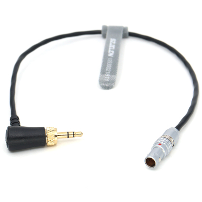 Timecode Cable Short 0B 5Pin Male to Locking 3.5mm TRS for ARRI ALEXA Mini LF