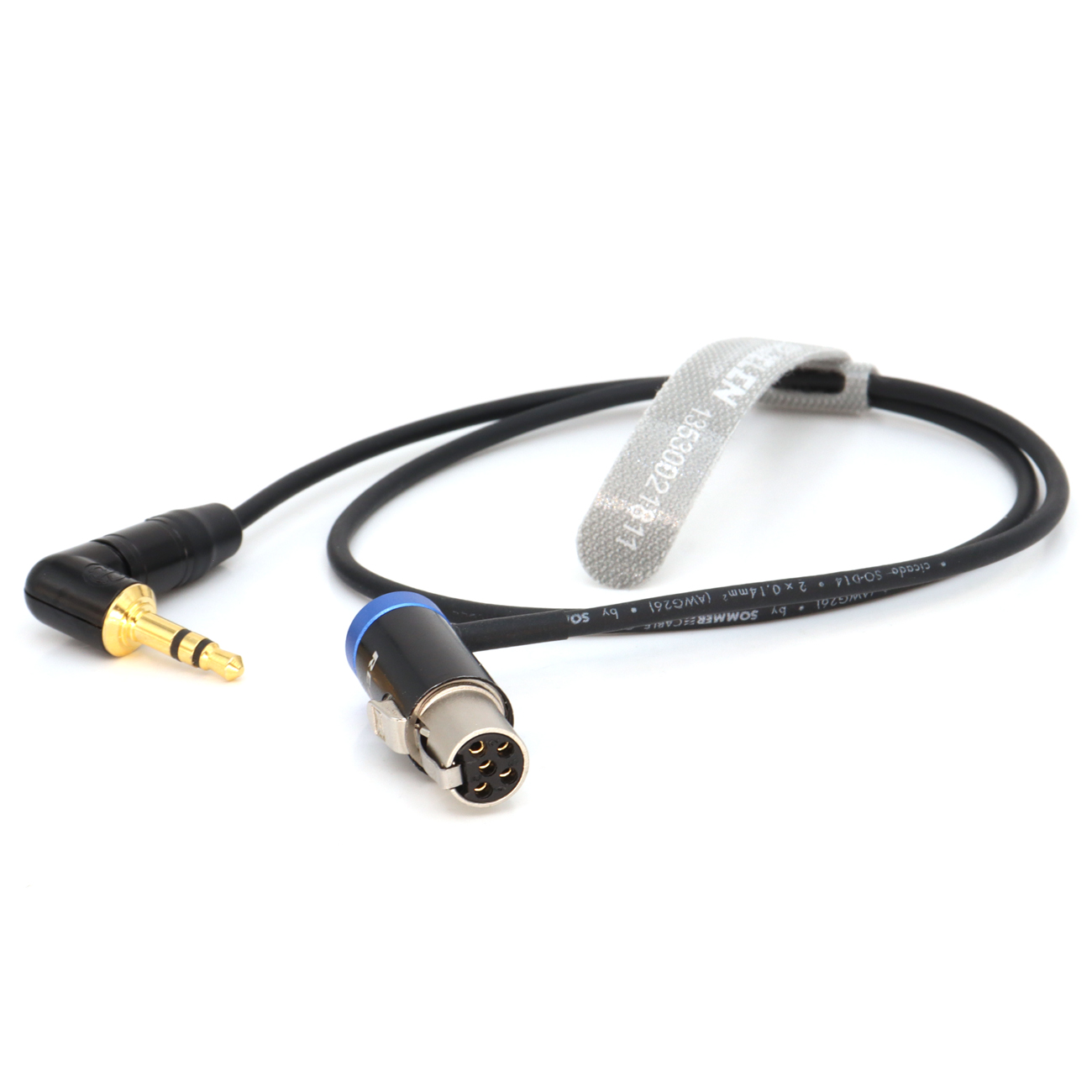 Audio Cable 3.5mm TRS to Low-Profile TA5F for Lectrosonics-DCHR-Receiver, SMQV Transmitter