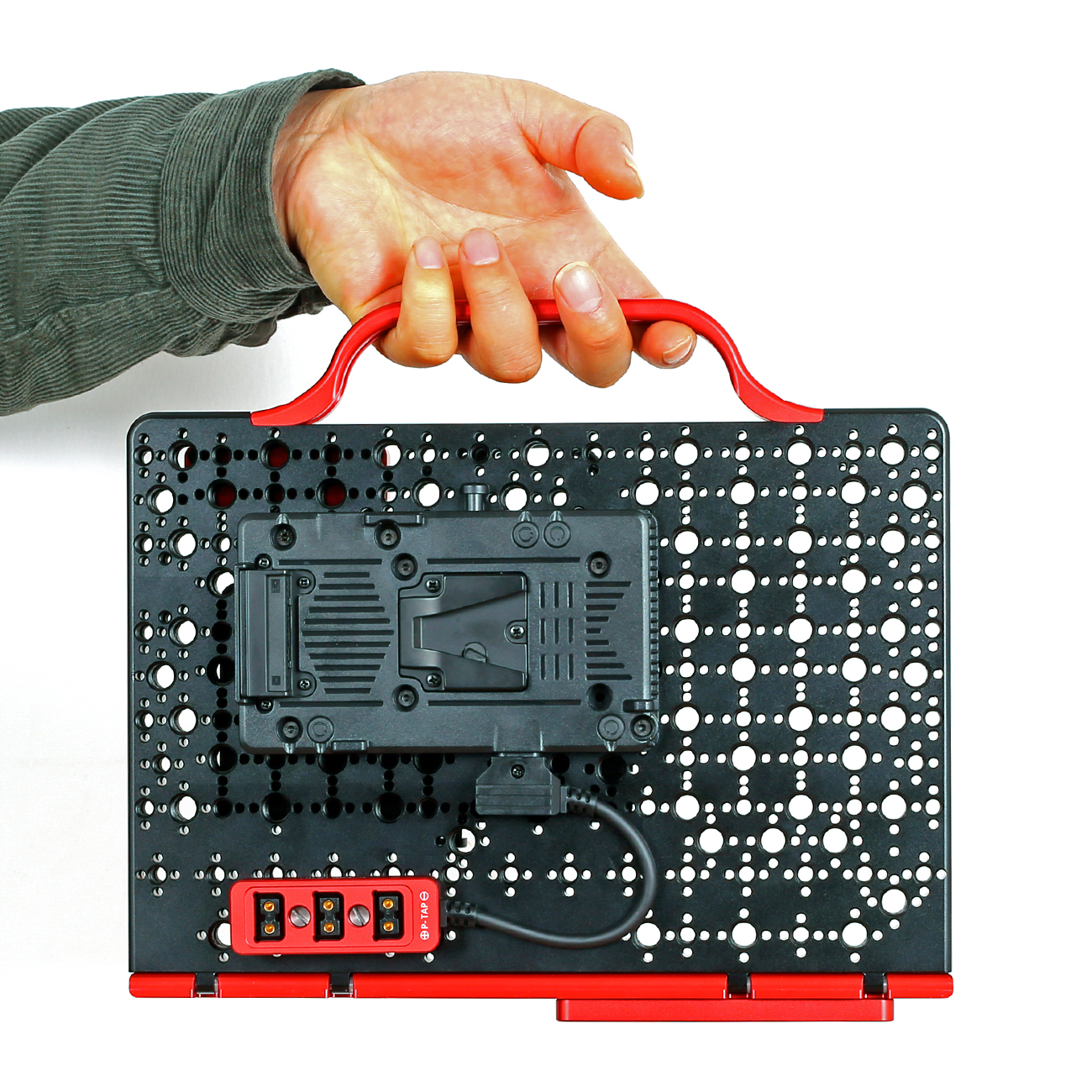 Multifunctional V-mount battery-powered board can hang pictures and transfer monitor support panel, magic leg supports flat notebook operation panel, dtap distributor