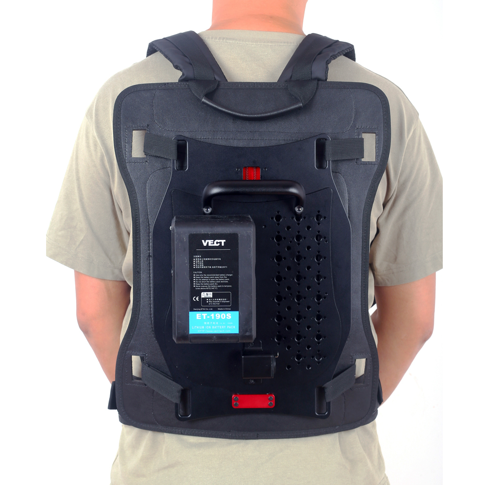 V-mount/B-mount battery Power Backpack XLR 3Pin Power Output Handle fixing plate for ARRI S35 mini miniLF camera is used separate