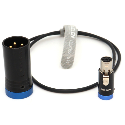 Low-Profile XLR 3Pin Male to TA5F cable For Zaxcom Wisycom Lectrosonics Receiver