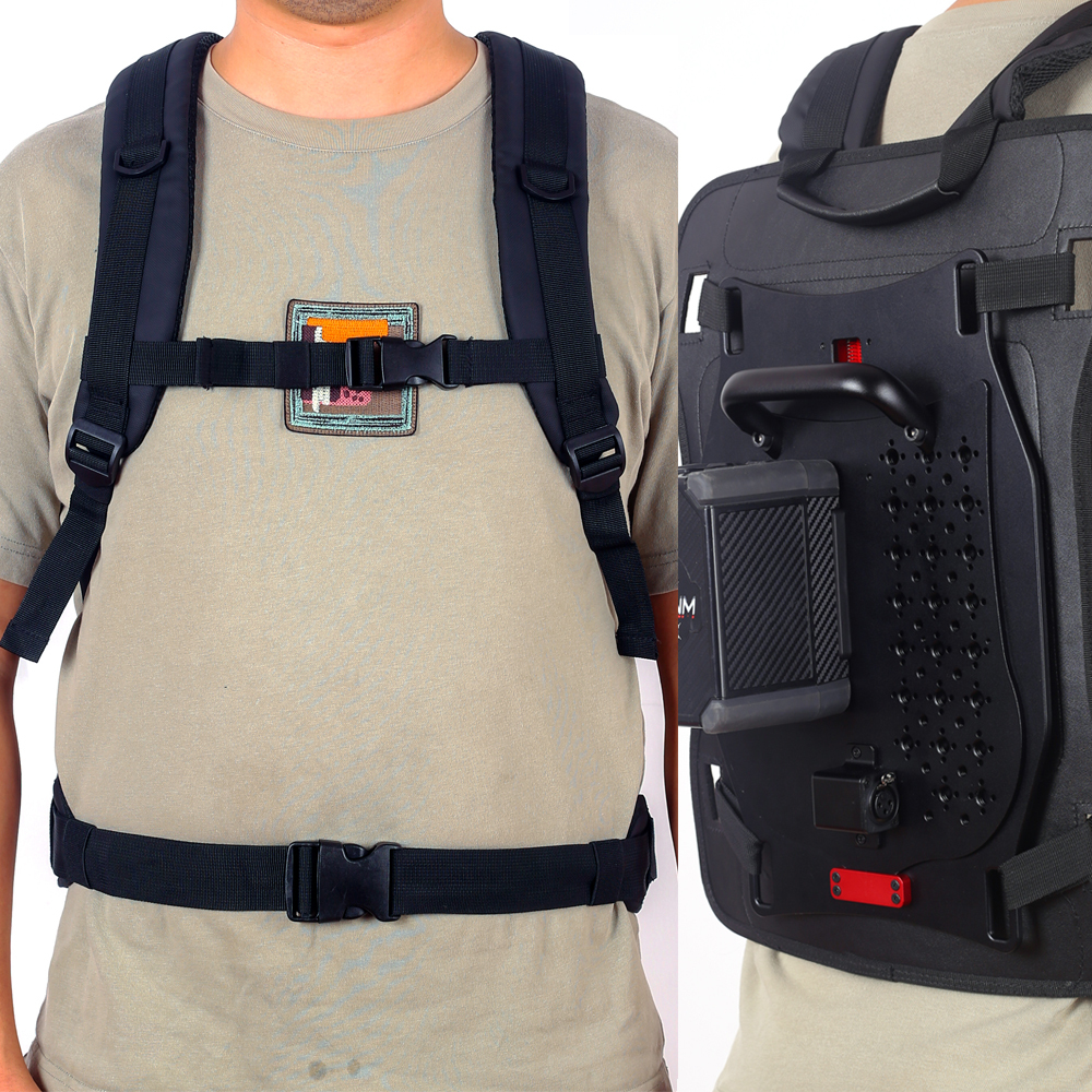 V-mount/B-mount battery Power Backpack XLR 3Pin Power Output Handle fixing plate for ARRI S35 mini miniLF camera is used separate