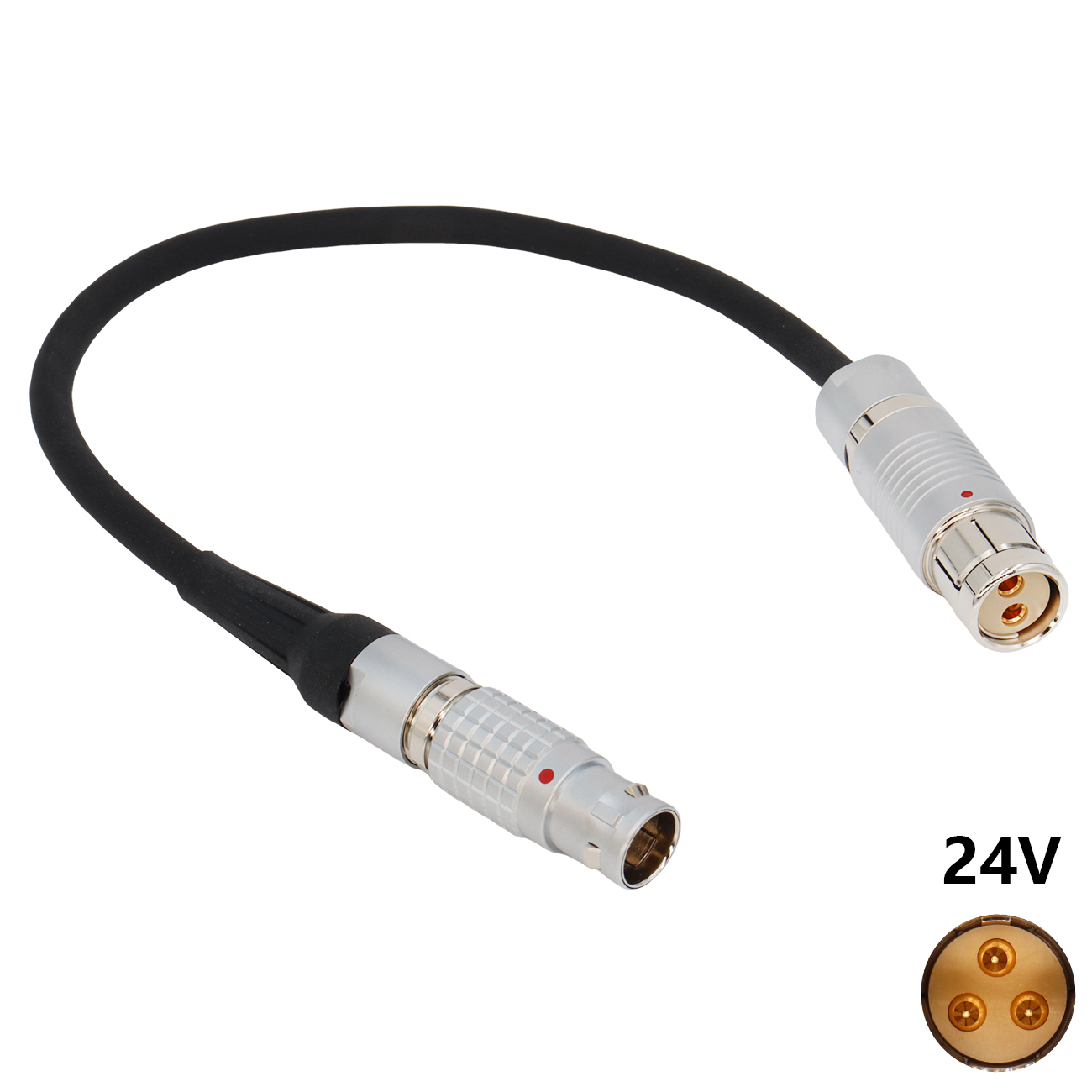 24V Power Cable 2B 3Pin for Tiffen M-1 M2 Ultra/Master to Fischer 105 2Pin Female for ARRI Alexa XT SXT LF SXT-W Classic Camera