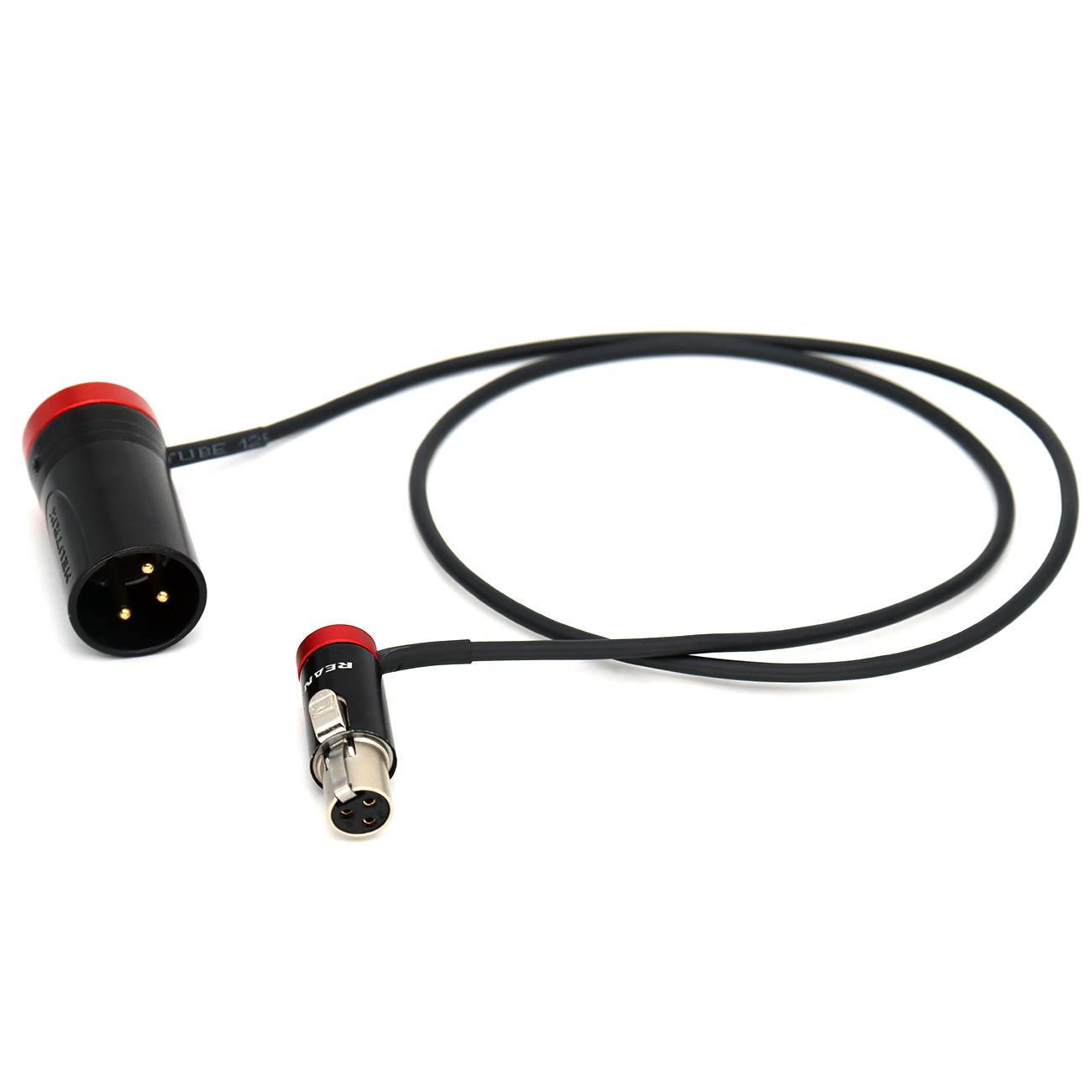 Audio Cable Short Mini XLR 3Pin Female to Short XLR 3Pin Male for Lectrosonics