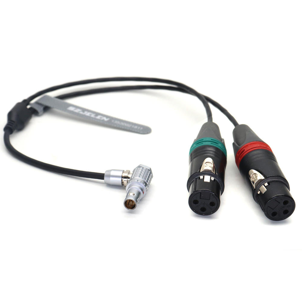 Audio Cable 0B 6Pin to Dual XLR 3Pin Female for ARRI ALEXA Mini LF/35
