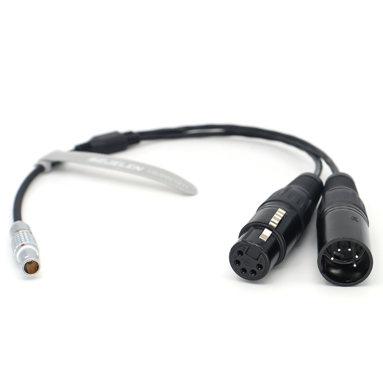 FGG 0B 3Pin to Double XLR 5pin Male/Female for Aputure Sidus One DMX Cable
