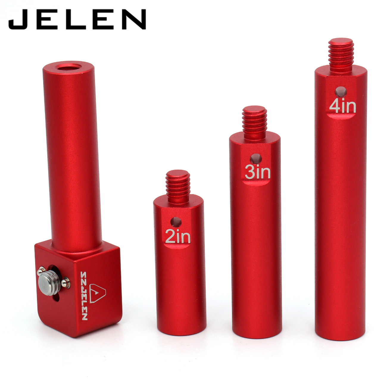 19mm pole mounting bracket with 3/8 screws, anti twist elastic positioning pin, 4 sections of length to match for ARRI RED Sony