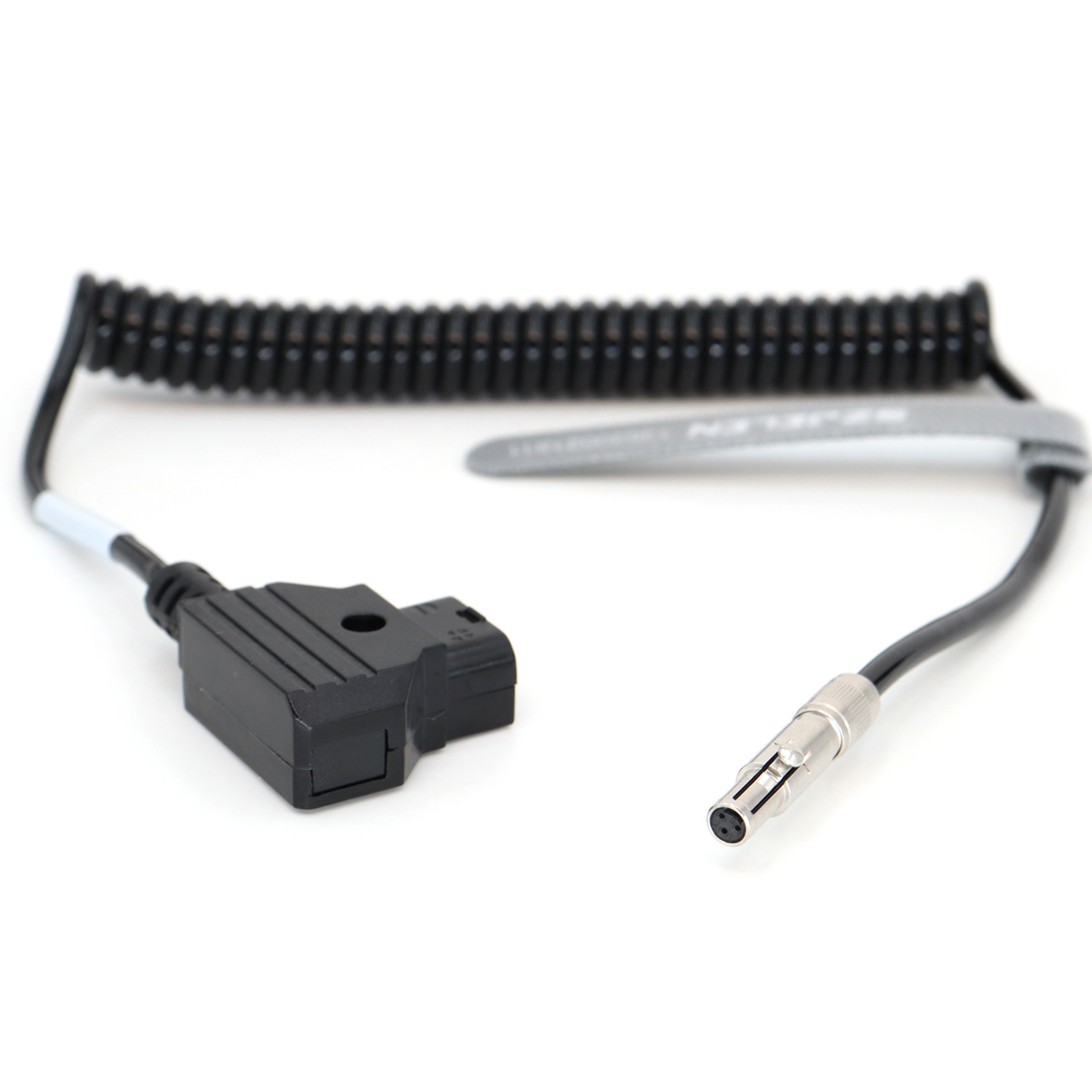 Power Coiled Cable D-tap to 3Pin Female for Odyssey 7Q/7Q+ Monitor