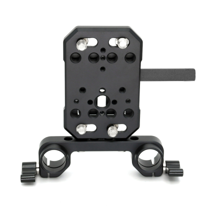 V-Mount Battery Plate/V-Lock Battery Plate with Dual 15mm Rod Clamp