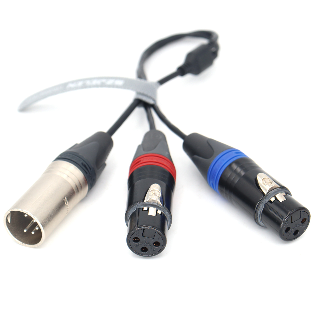 Audio Cable NEUTRIK XLR 5Pin Male to Dual XLR 3Pin female for ARRI Amira，sony Venice