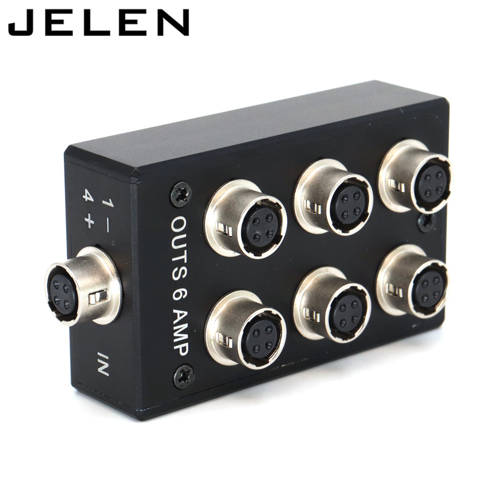 HRS 4 pin female to Hirose 4 pin power outs 6 AMP for Sound Devices 688 633 Zoom F8 Camera power fourway splitter Distributor