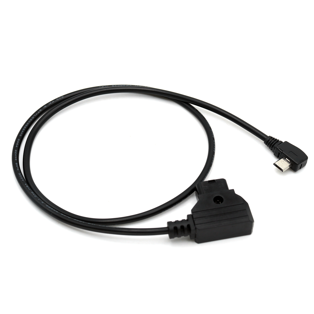 Nucleus-Nano Motor Power Cable P-TAP D-tap to Micro USB Right Angle 14.8V for Tilta V-Mount