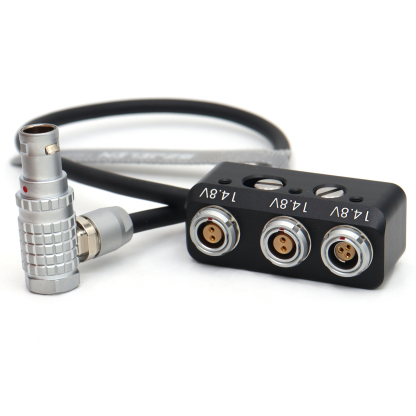 ARRI mini EXT 7pin to RS 3-pin and double 2pin female power splitter