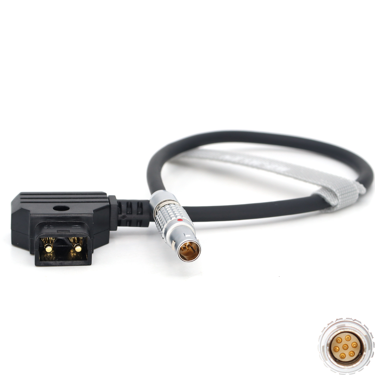Power Cable D-tap/0B 2Pin/RS 3Pin to 0B 7Pin Male Cable for DJI Focus Pro LiDAR to Transmission Cable Hub