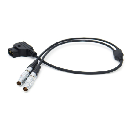 Power Cable D-tap to Dual 0B 2Pin Male Cord for Teradek Bolt Pro 1000/3000ft