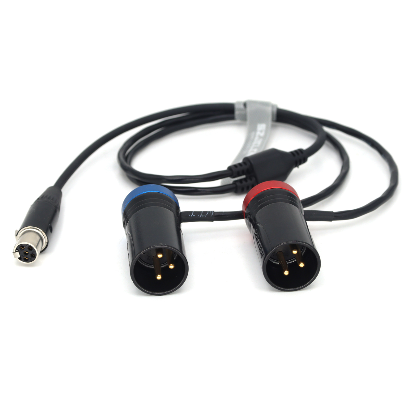 Audio Cable TA5F to Two Low-Profile XLR NEUTRIK 3Pin XLR Male for Zaxcom qrx200