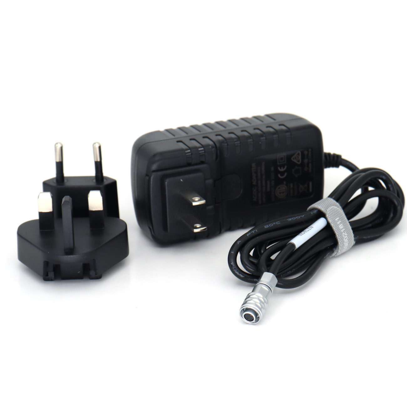 BMPCC 4K 6K 12V AC/DC Power Supply Adapter for BMPCC, Right Angle 2Pin Connector