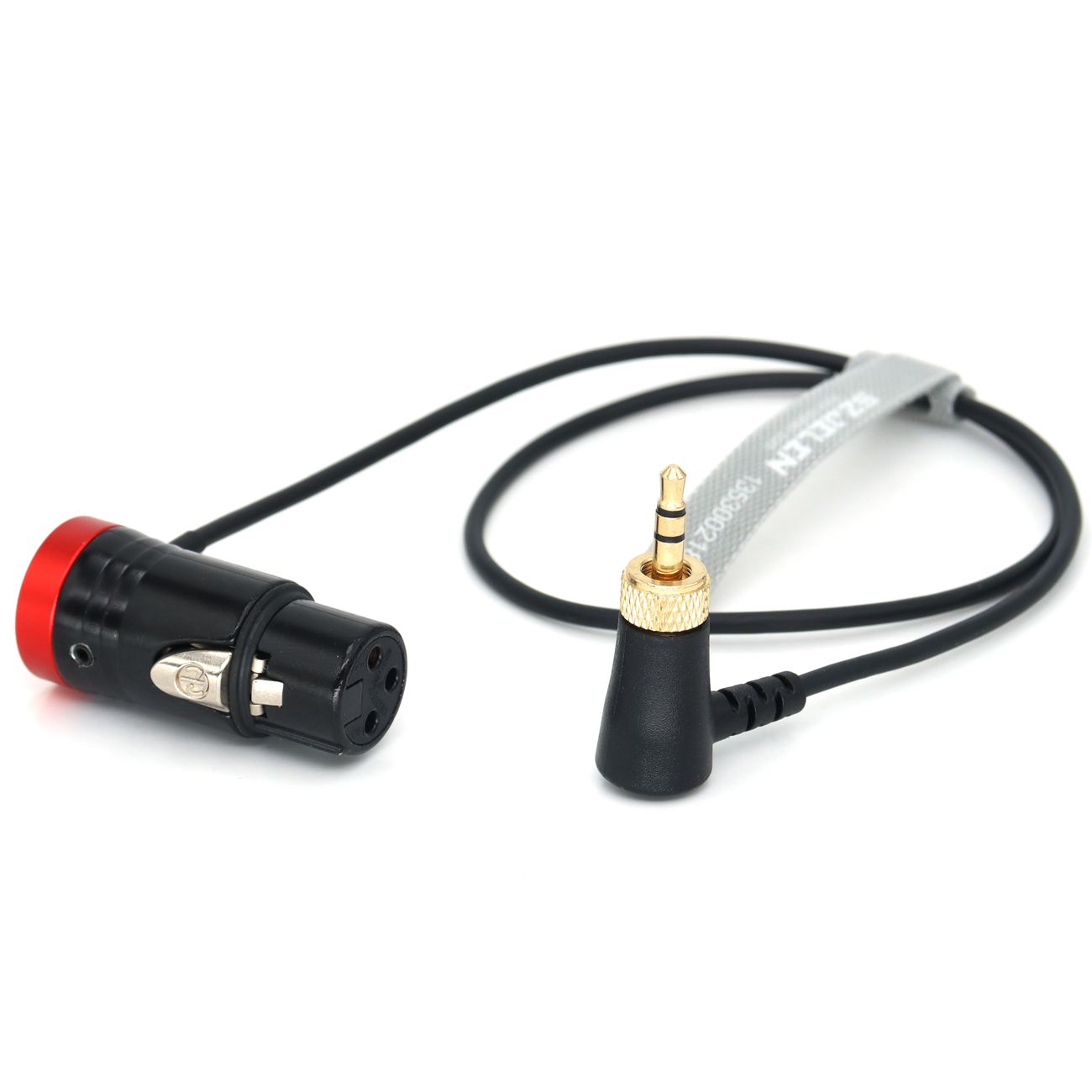 Audio Cable Locking 3.5mm TRS Right-Angle to Short XLR 3Pin Female for Sennheiser SK 500 G4 Sony UWP D11 D21