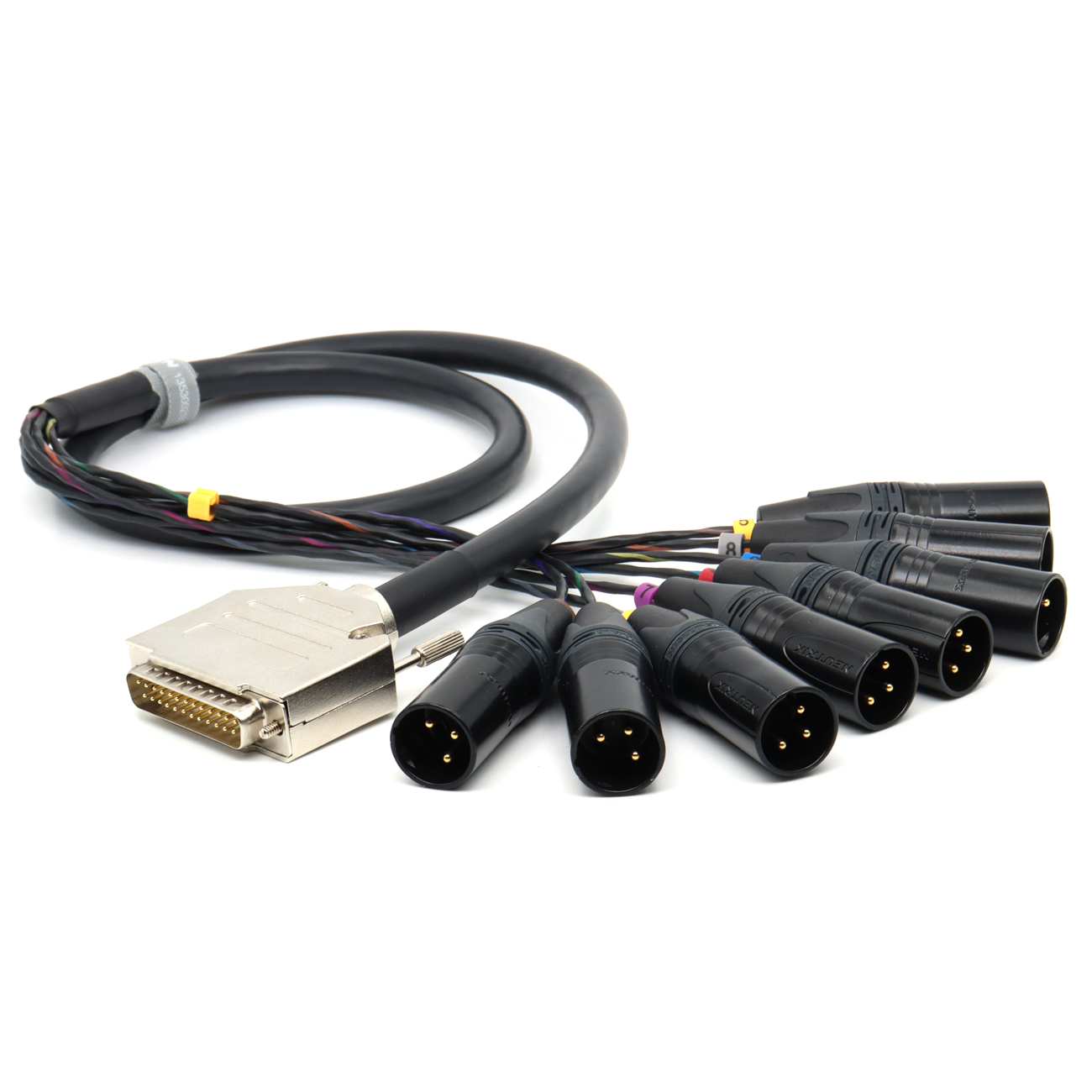 DB25 Male to 8 Channel XLR 3Pin Male Balanced Audio Cable for Studio Recording, Patch Bay, Mixing Console, Microphones