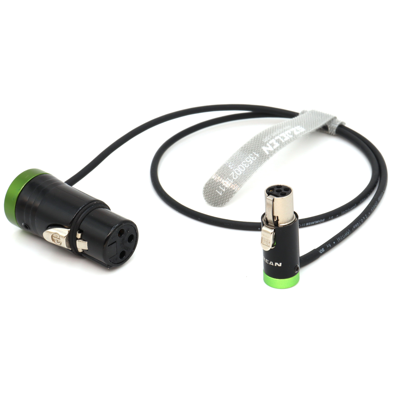 Low-Profile XLR 3Pin Female to TA5F "sommer cicada" cable. For Balanced LINE level signals into Lectrosonics transmitters