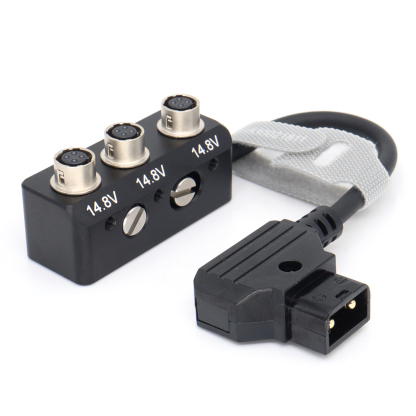 DTAP to Hirose 4Pin Female Hub Adapter Splitter for Camera Power Supply Distributor