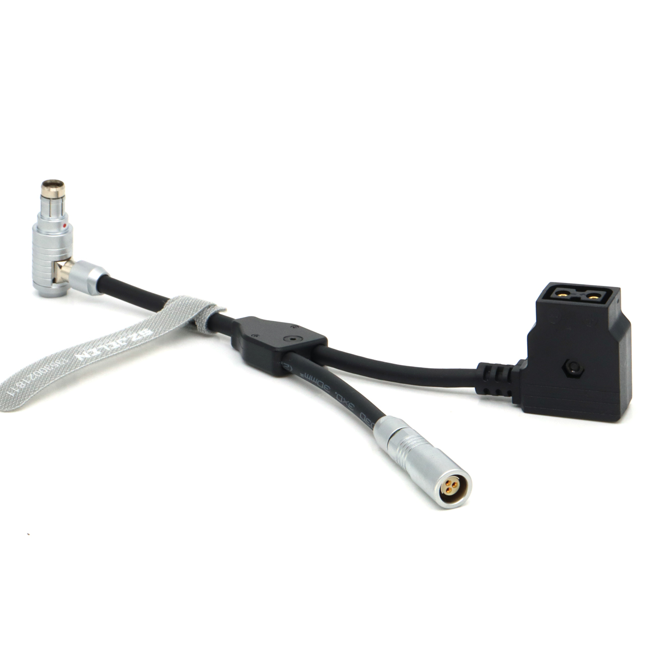 24V Elbow RS 3Pin to RS 3Pin and D-tap Female Way Splitter Cable for SONY CineAlta Camera