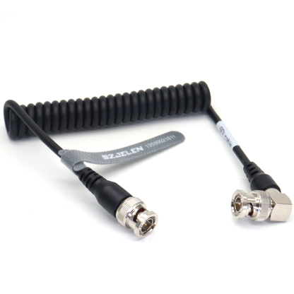 HD SDI Video Coiled Cable 75Ohm Coaxial Cable Camera SDI Video Cable