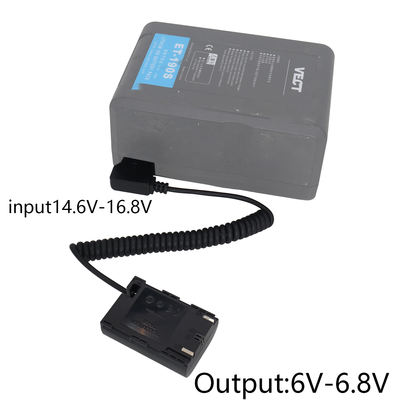 LP-E6 Dummy Battery to D-tap Power Cable For SmallHD 502 501 702 Monitor