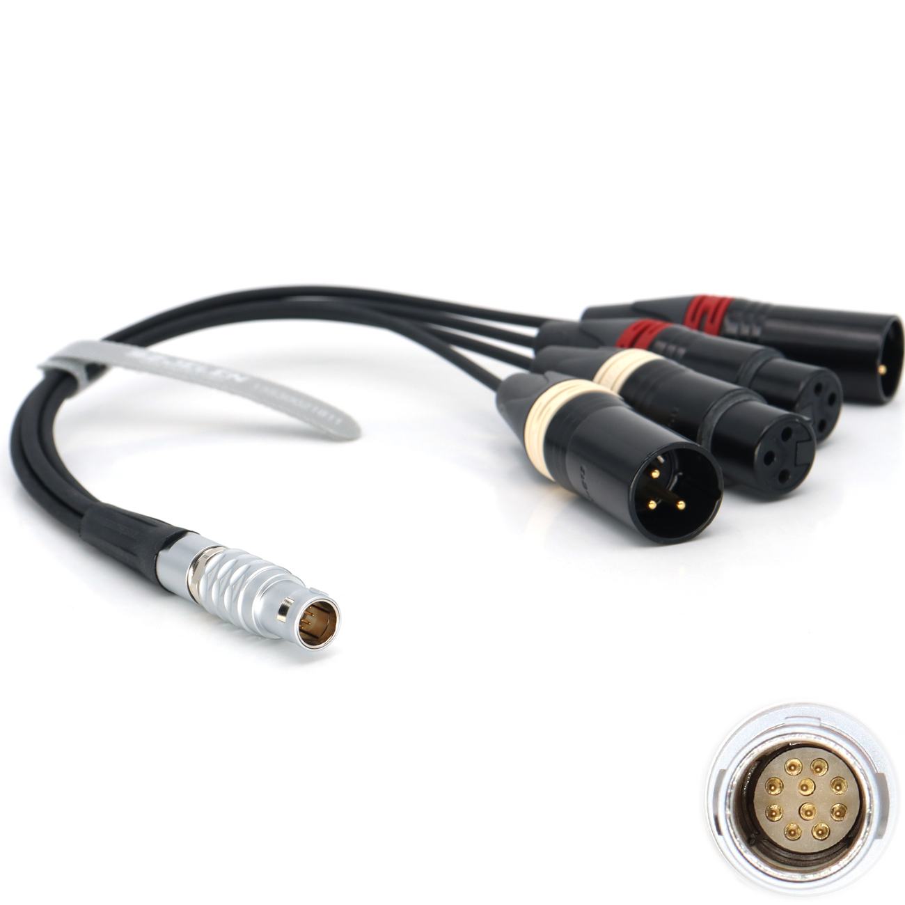 XLR Breakout Audio Input Cable for Atomos Shogun Monitor Recorder