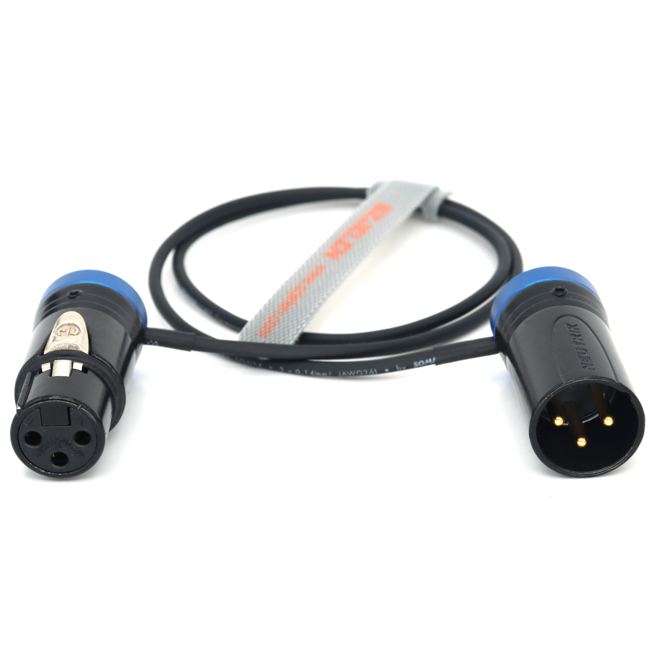 Audio Cable Low-Profile NEUTRIK XLR 3Pin Female to Male for Sound Devices