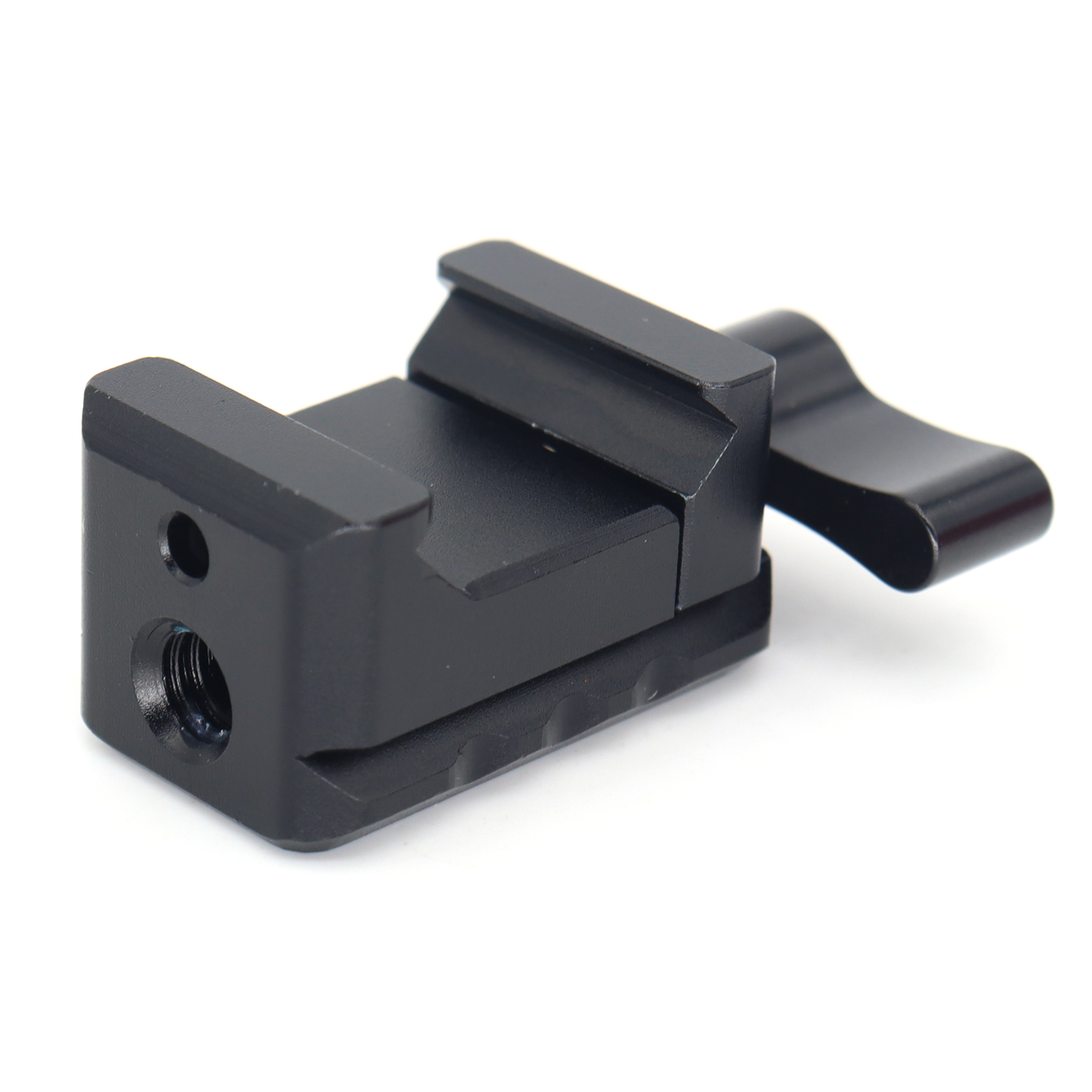 NATO Clamp, NATO Rail Lock Clamps Quick Release with 1/4" 3/8" ARRI Thread, Standard NATO Clamp for Camera Cage Friction Arm Bal