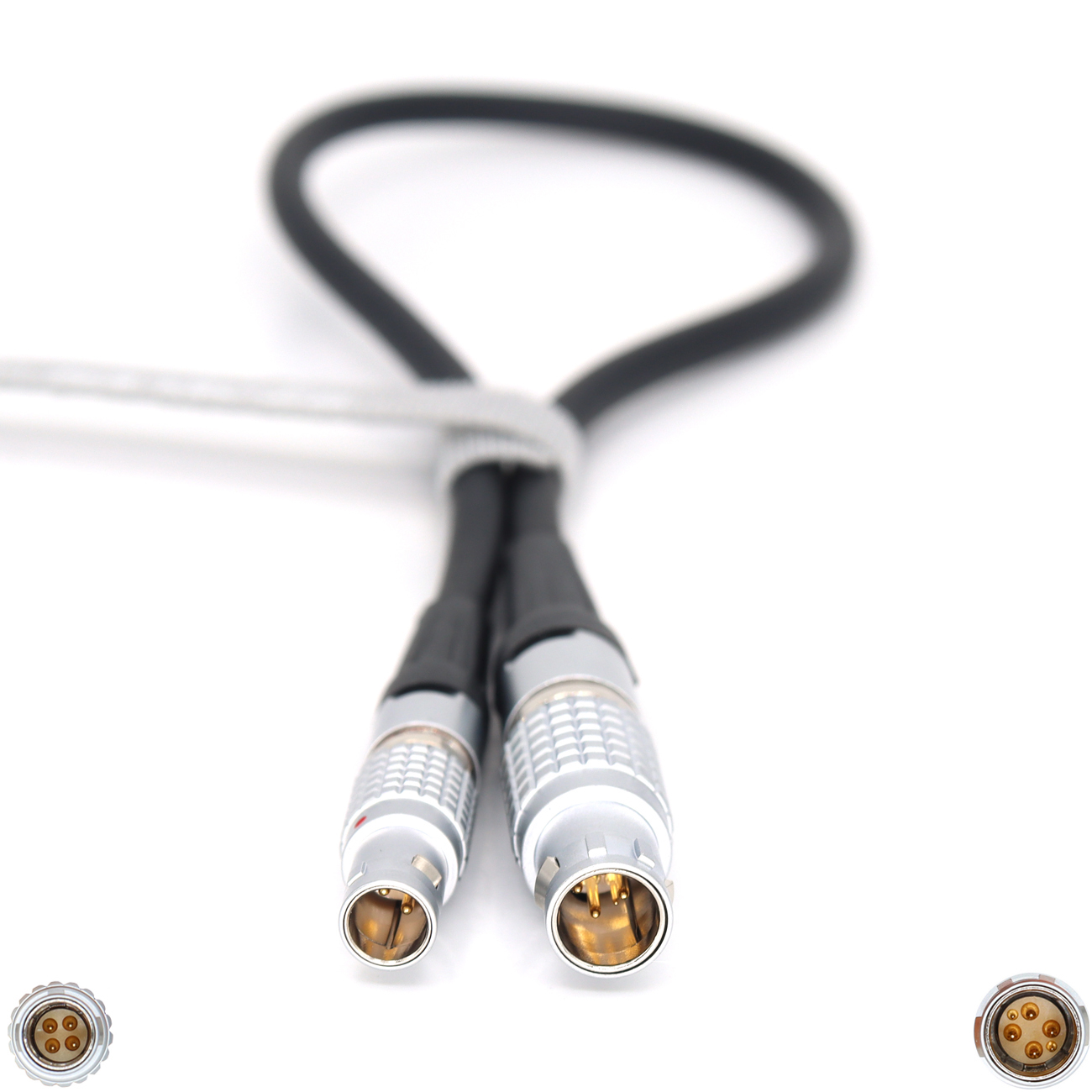 Power Cable D-tap/1B 6Pin(4+2) to 0B 4Pin Male for DTC Image Transmission Transmitter