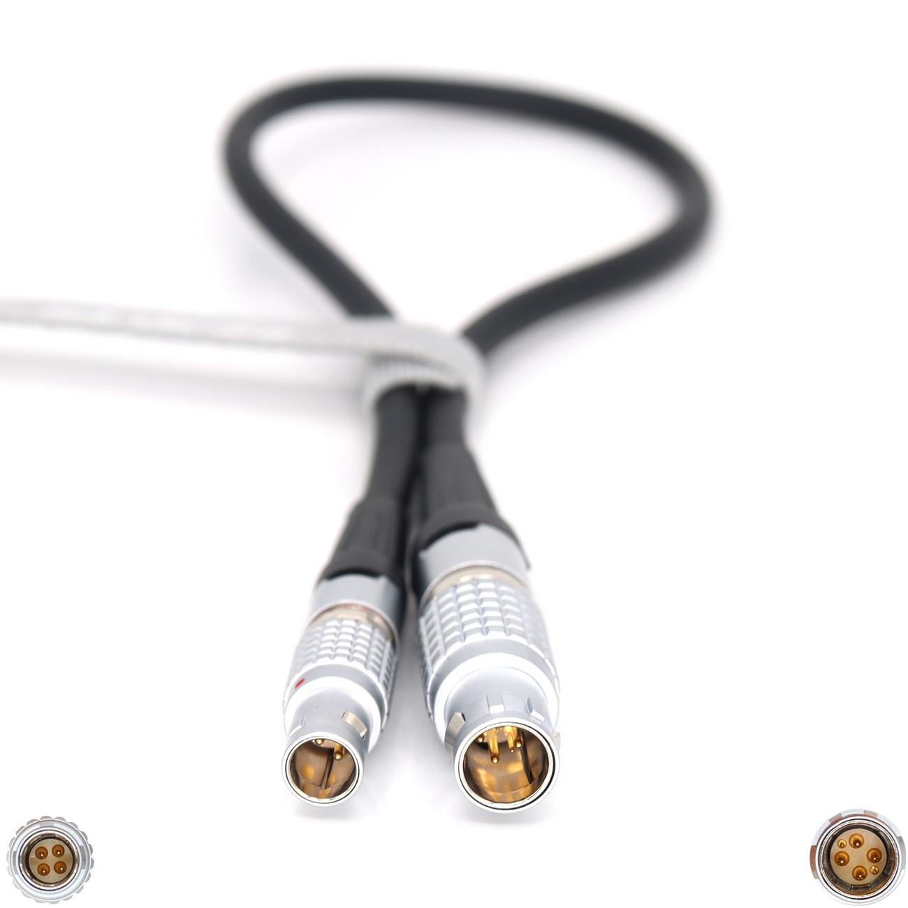 Power Cable D-tap/1B 6Pin(4+2) to 0B 4Pin Male for DTC Image Transmission Transmitter
